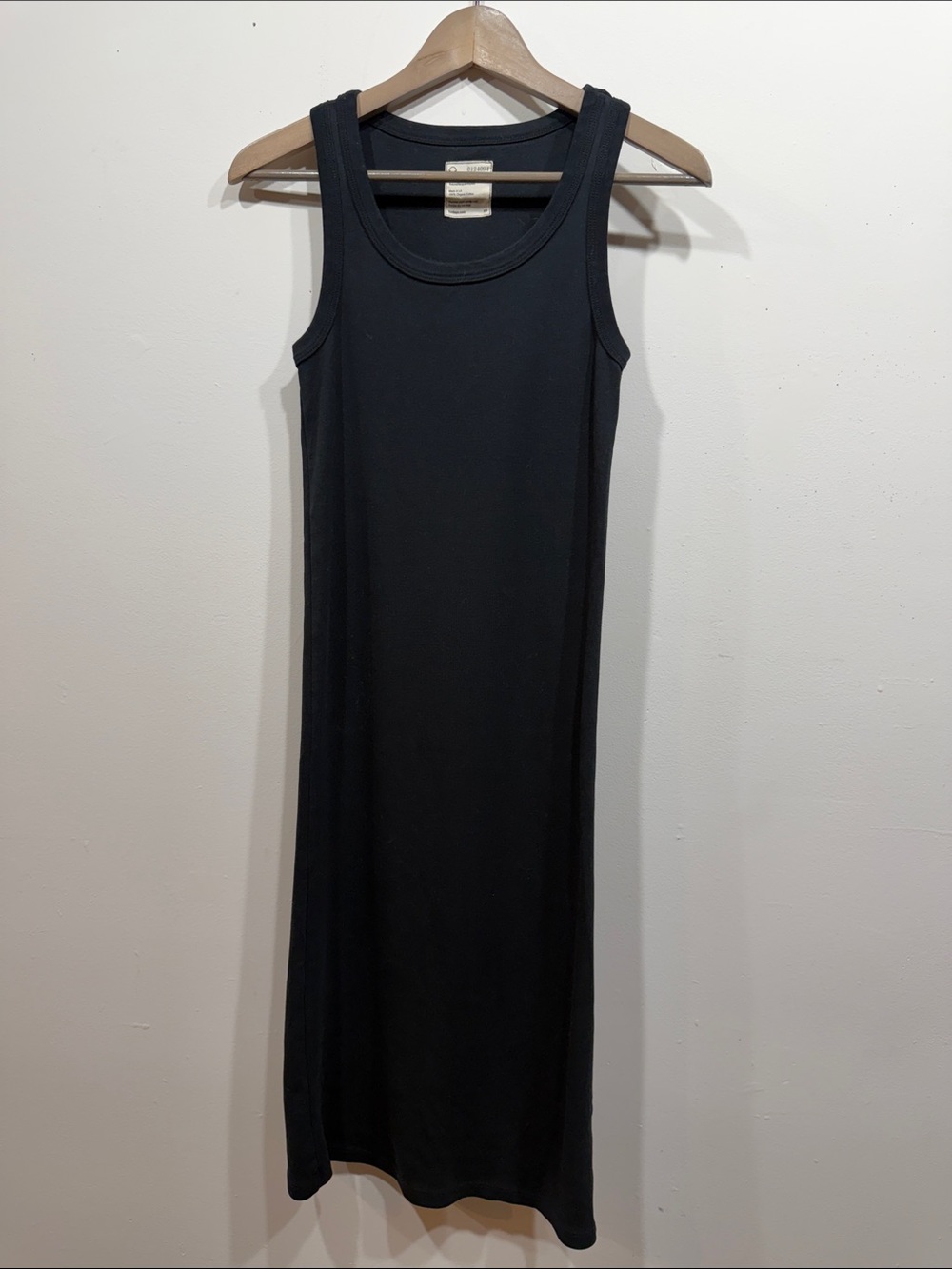 For Days 100% Organic Cotton Women’s Sleeveless Tank Dress - Black XS